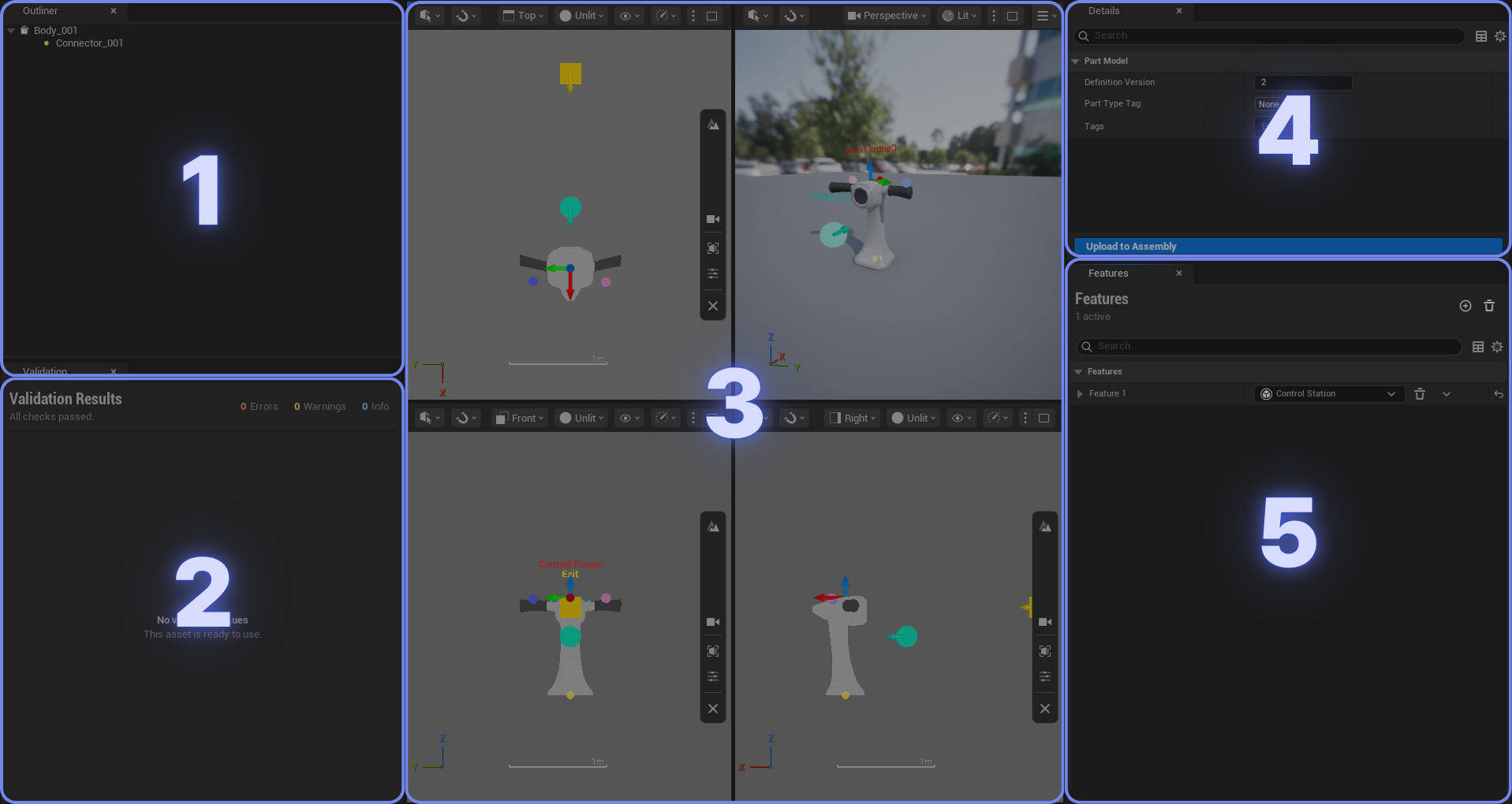 Part Model Editor layout